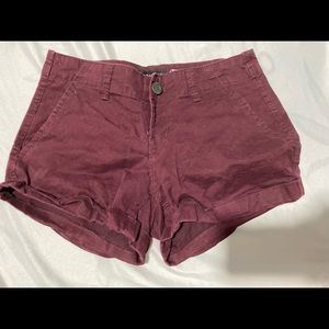Aeropostale burgundy shorts size 0